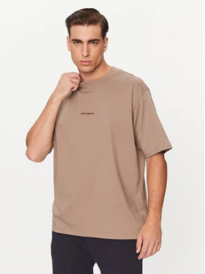 New Balance T-Shirt Athletics Linear T-Shirt MT33560 Brązowy Regular Fit