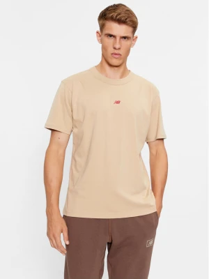 New Balance T-Shirt Athletics Remastered Graphic Cotton Jersey Short Sleeve T-shirt MT31504 Brązowy Regular Fit