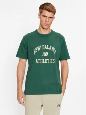 New Balance T-Shirt Athletics Varsity Graphic T-Shirt MT33551 Zielony Regular Fit