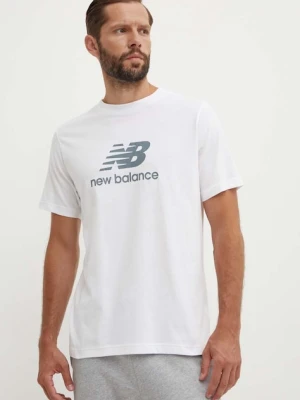 New Balance t-shirt bawełniany Essentials Cotton