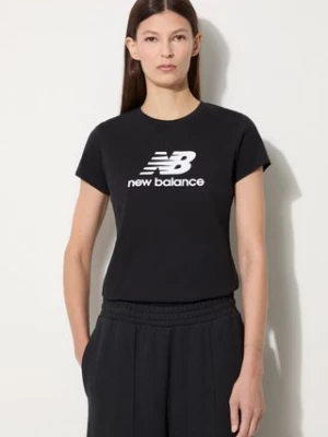 New Balance t-shirt bawełniany kolor czarny WT31546BK-6BK