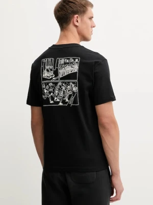 New Balance t-shirt bawełniany męski kolor czarny z nadrukiem MT53921BK