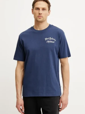 New Balance t-shirt bawełniany męski kolor granatowy z aplikacją MT43556NNY