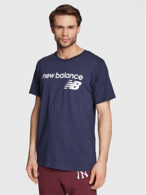 New Balance T-Shirt Classic Core Logo MT03905 Granatowy Athletic Fit