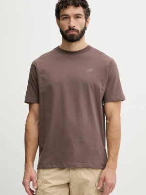 New Balance t-shirt męski bawełniany brązowy