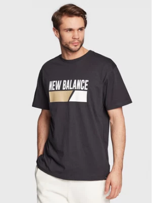 New Balance T-Shirt MT23901 Czarny Relaxed Fit