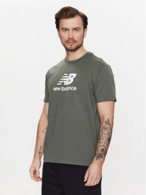 New Balance T-Shirt MT31541 Zielony Relaxed Fit