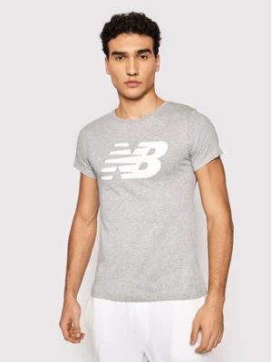 New Balance T-Shirt Nb Cl Fly NBWT0381 Szary Athletic Fit