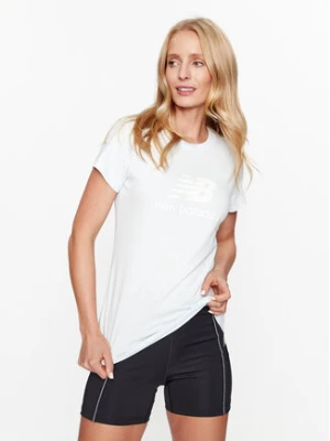New Balance T-Shirt NB Essentials Stacked Logo T-Shirt WT31546 Niebieski Regular Fit