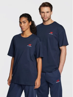 New Balance T-Shirt Unisex UT21503 Granatowy Relaxed Fit