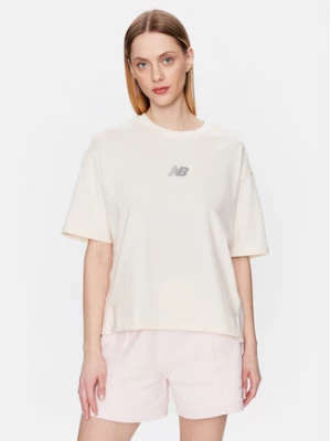 New Balance T-Shirt WT31511 Beżowy Oversize