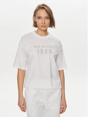 New Balance T-Shirt WT41519 Biały Oversize