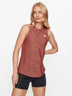 New Balance Top Q Speed Jacquard Tank WT33280 Czerwony Regular Fit