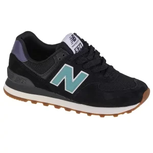 New Balance WL574RA, Damskie, Czarne, buty sneakers, skóra zamszowa, rozmiar: 36