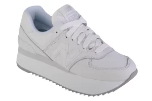 New Balance WL574ZFW, Damskie, Białe, buty sneakers, skóra licowa, rozmiar: 41