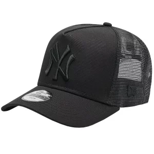 New Era 9FORTY Aframe Trucker New York Yankees Kids Cap 12745567, Dla chłopca, Czarne, czapki z daszkiem, bawełna, rozmiar: YOUTH