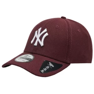 New Era 9FORTY Diamond New York Yankees MLB Cap 12523905, Męskie, Bordowe, czapki z daszkiem, poliester, rozmiar: OSFM