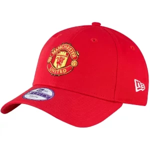 New Era 9FORTY Kids Core Manchester United Cap 11217683, Dla chłopca, Czerwone, czapki z daszkiem, poliester, rozmiar: YOUTH