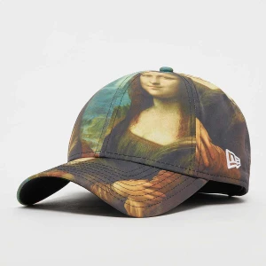 New Era 9Forty Louvre Mona Lisa All Over Print uniseks Czapki czarny rozmiar Akcesoria