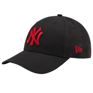 New Era 9FORTY New York Yankees Essential Logo Cap 12380594, Unisex, Czarne, czapki z daszkiem, bawełna, rozmiar: OSFM