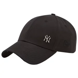 New Era 9FORTY New York Yankees Flawless Cap 11198850, Unisex, Czarne, czapki z daszkiem, poliester, rozmiar: OSFA