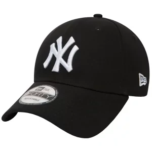 New Era 9FORTY New York Yankees MLB League Basic Cap 10531941, Męskie, Czarne, czapki z daszkiem, bawełna, rozmiar: OSFA