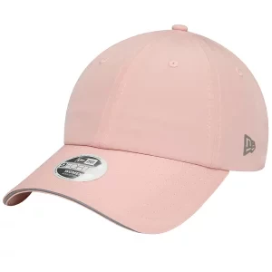 New Era 9FORTY Wmns Ponytail Open Back Cap 60434995, Damskie, Różowe, czapki z daszkiem, poliester, rozmiar: OSFM