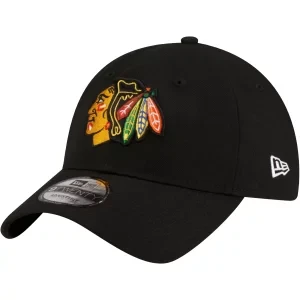New Era 9TWENTY Chicago Blackhawks NHL Cap 70899713, Męskie, Czarne, czapki z daszkiem, bawełna, rozmiar: OSFA