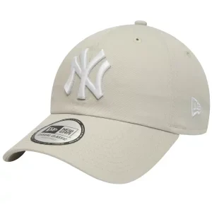 New Era 9TWENTY League Essentials New York Yankees Cap 60348843, Damskie, Beżowe, czapki z daszkiem, bawełna, rozmiar: OSFM