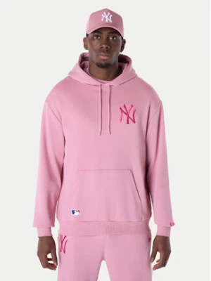 New Era Bluza New York Yankees MLB League 60596174 Różowy Regular Fit