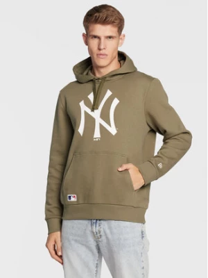New Era Bluza New York Yankees Team Logo 11863698 Zielony Regular Fit