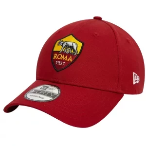 New Era Core 9FORTY AS Roma Cap 60572397, Męskie, Czerwone, czapki z daszkiem, bawełna, rozmiar: OSFM