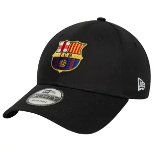 New Era Core 9Forty FC Barcelona Cap 60846892, Męskie, Czarne, czapki z daszkiem, bawełna, rozmiar: OSFM