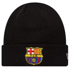 Zdjęcie produktu New Era Core Cuff Beanie FC Barcelona Hat 60846904, Męskie, Czarne, czapki, akryl, rozmiar: One size