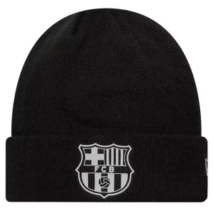 Zdjęcie produktu New Era Core Cuff Beanie FC Barcelona Reflective Hat 60846910, Męskie, Czarne, czapki, akryl, rozmiar: One size