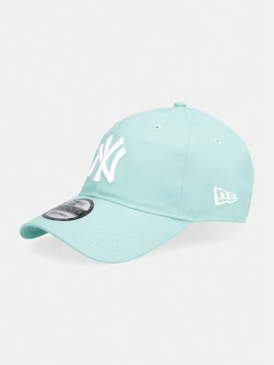 New Era czapka bejsbolówka bawełniana LE 920 NYY turkusowy