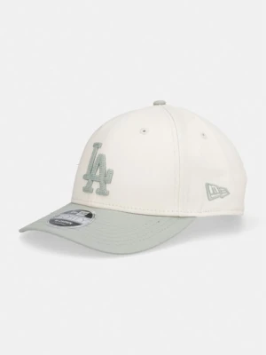 New Era czapka bejsbolówka bawełniana SIDE SCRIPT 940 MC LA DODGERS beżowy