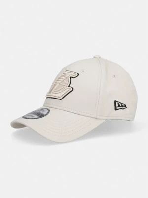 New Era czapka bejsbolówka bawełniana TEAM OUTLINE 940 LAKERS beżowy