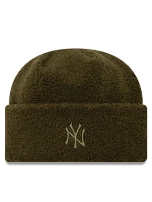 New Era Czapka Borg New York Yankees Cuff Knit Beanie 60580758 Zielony