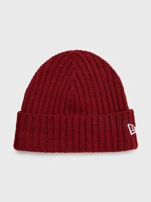 New Era czapka Cuff Beanie kolor bordowy 60364239