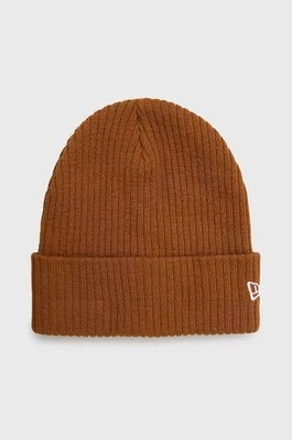 New Era czapka Cuff Beanie kolor brązowy 60364347