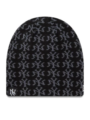 New Era Czapka Jacquard Skull Bean 60565444 Czarny