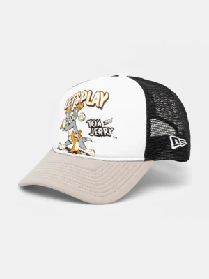 New Era czapka kolor beżowy z nadrukiem 60595268