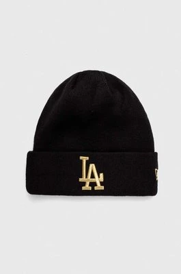 New Era czapka kolor czarny LOS ANGELES DODGERS