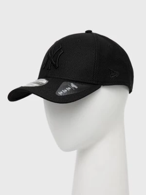 New Era Czapka kolor czarny z aplikacją 12040560-BLACK