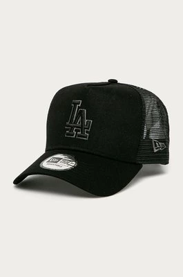 New Era Czapka kolor czarny z aplikacją 12523912-BLACK