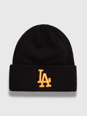 Zdjęcie produktu New Era czapka kolor czarny z grubej dzianiny LOS ANGELES DODGERS