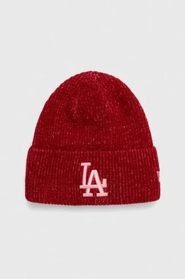 New Era czapka kolor czerwony LOS ANGELES DODGERS