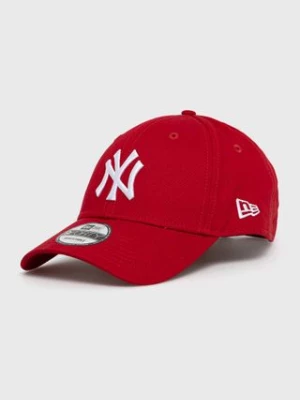 New Era Czapka kolor czerwony z aplikacją 10531938-red