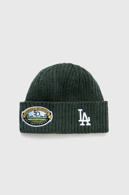 New Era czapka kolor zielony LOS ANGELES DODGERS